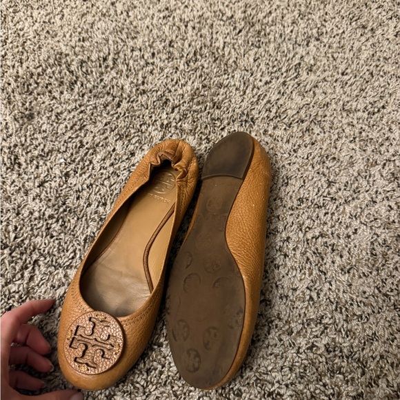 Tory Burch Brown Leather Loafers - Picture 3 of 4